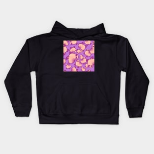 Peachy Baby Seals on Orchid Kids Hoodie